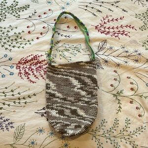 Homemade crocheted bag